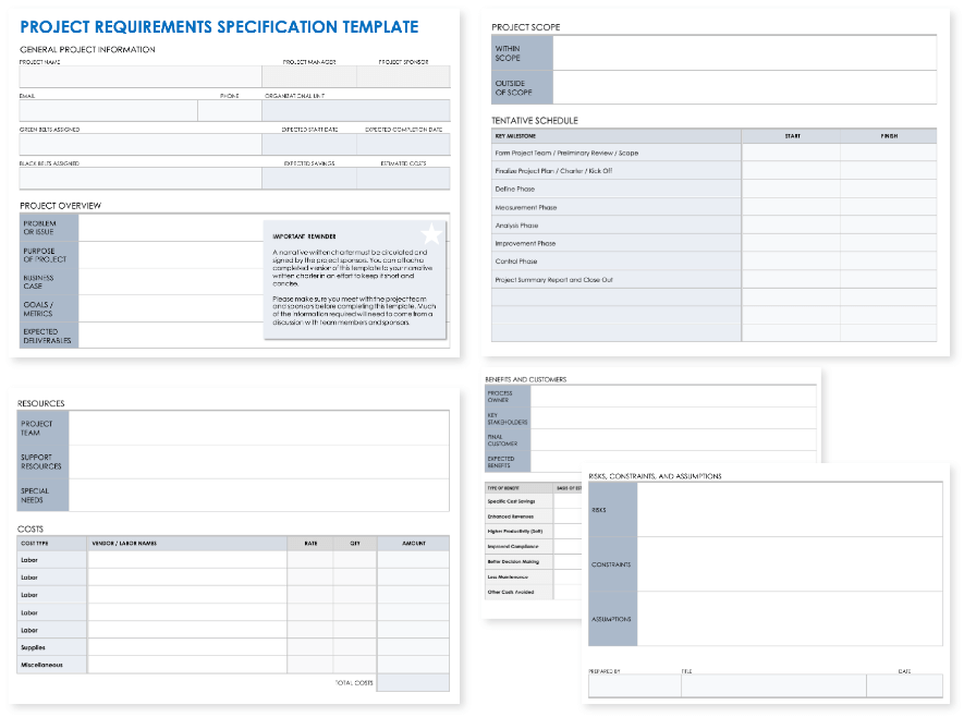 Free Requirement Gathering Templates: All Types & Formats