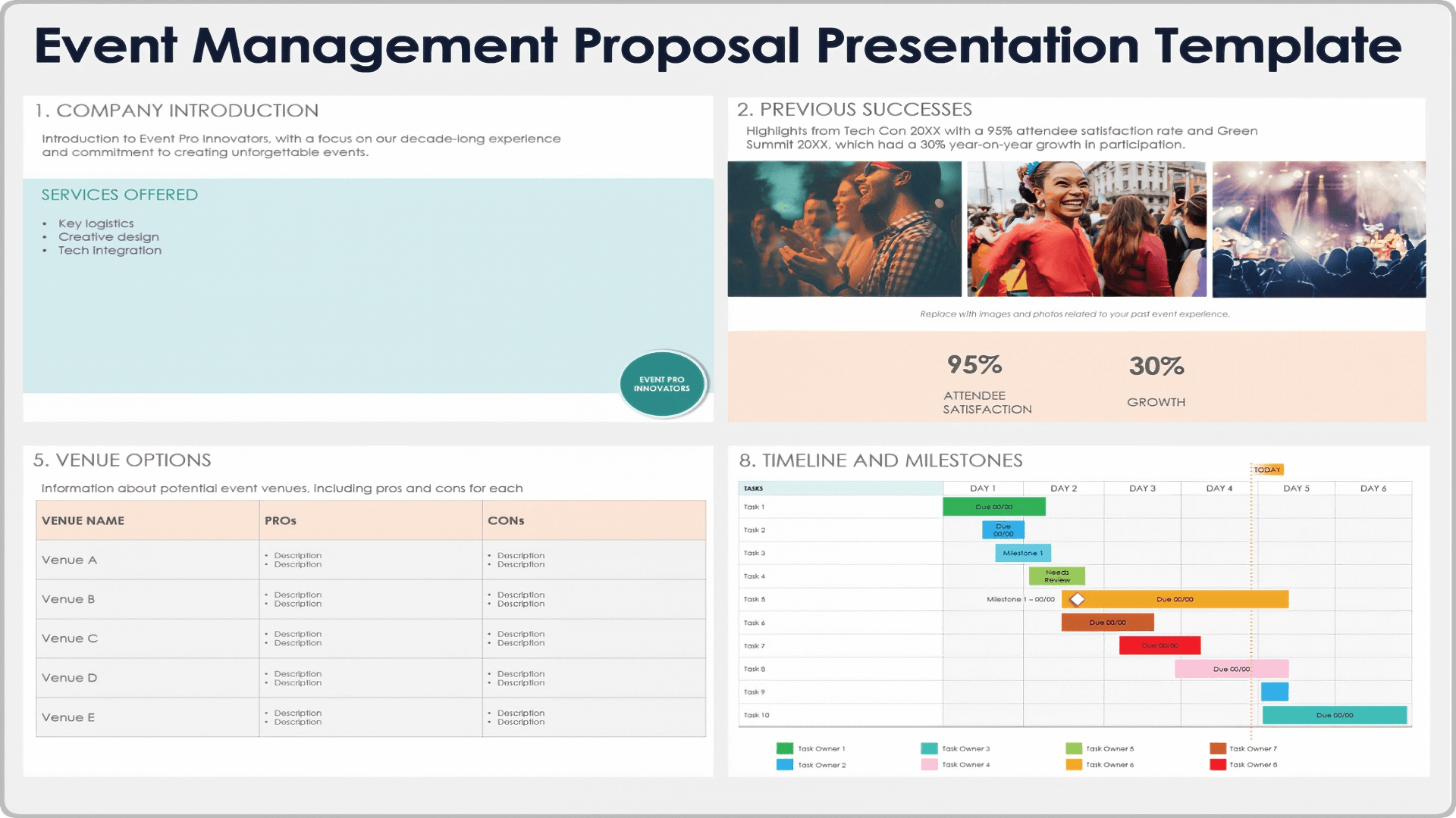 Event Management Proposal Presentation Template