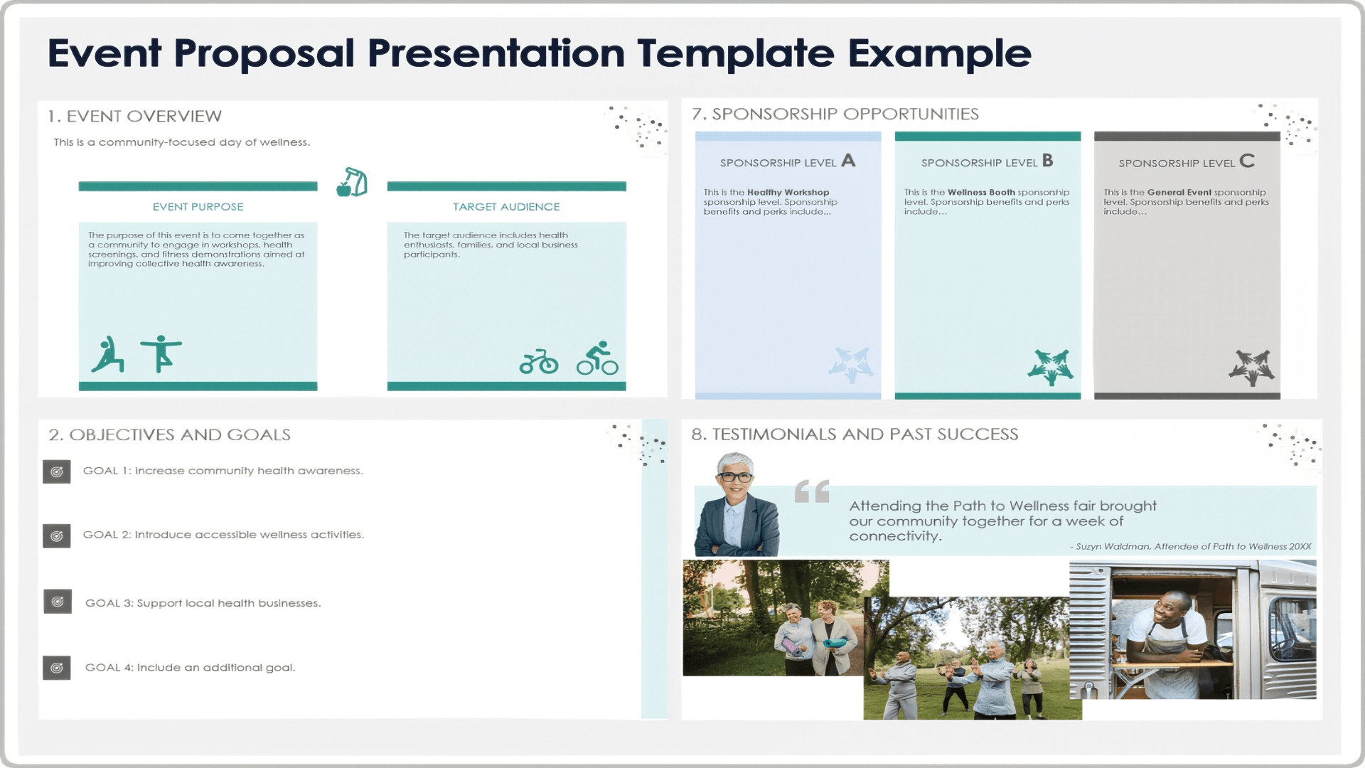 Event Proposal Presentation Template Example