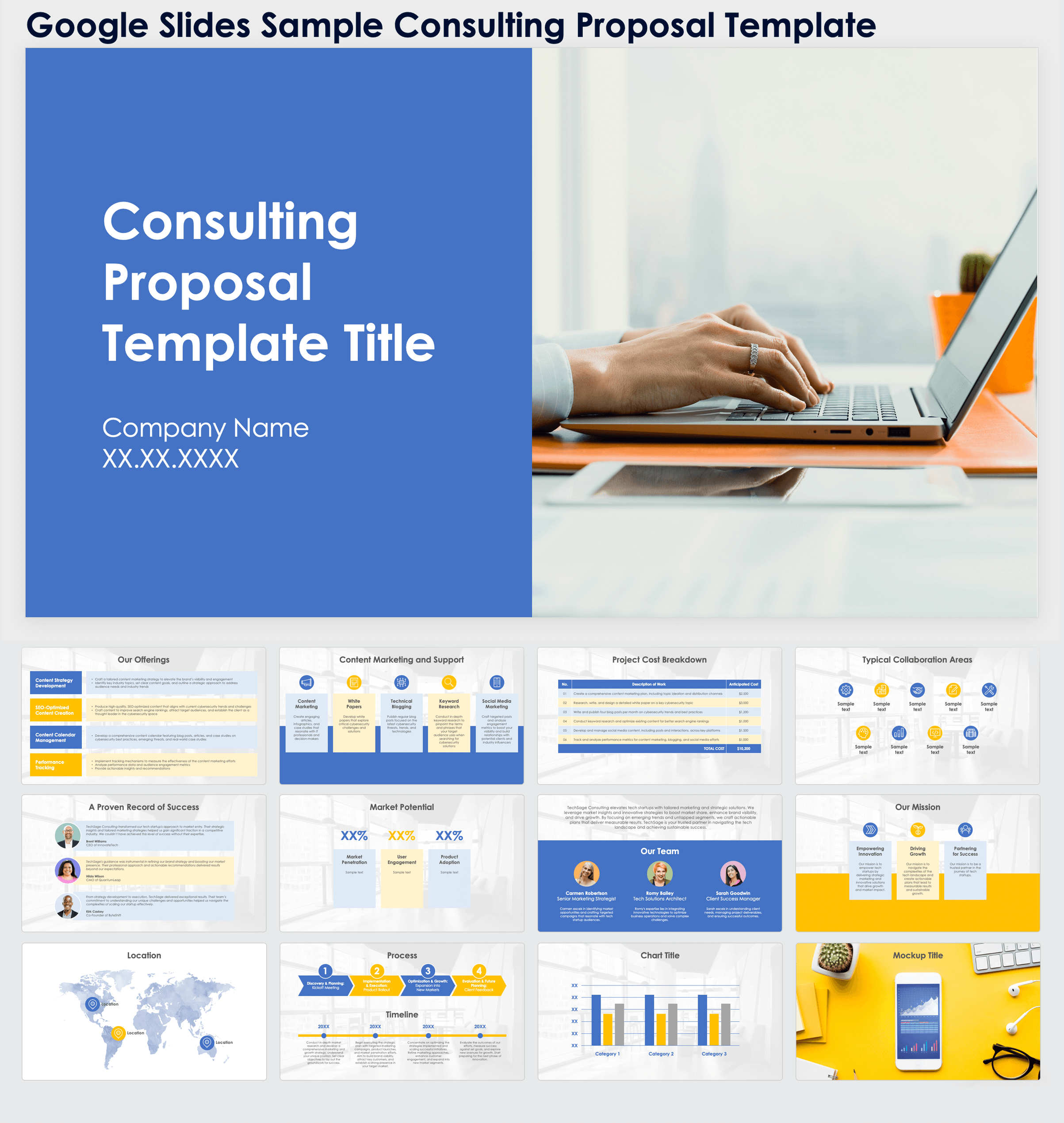 Google Slides Sample Consulting Proposal Template