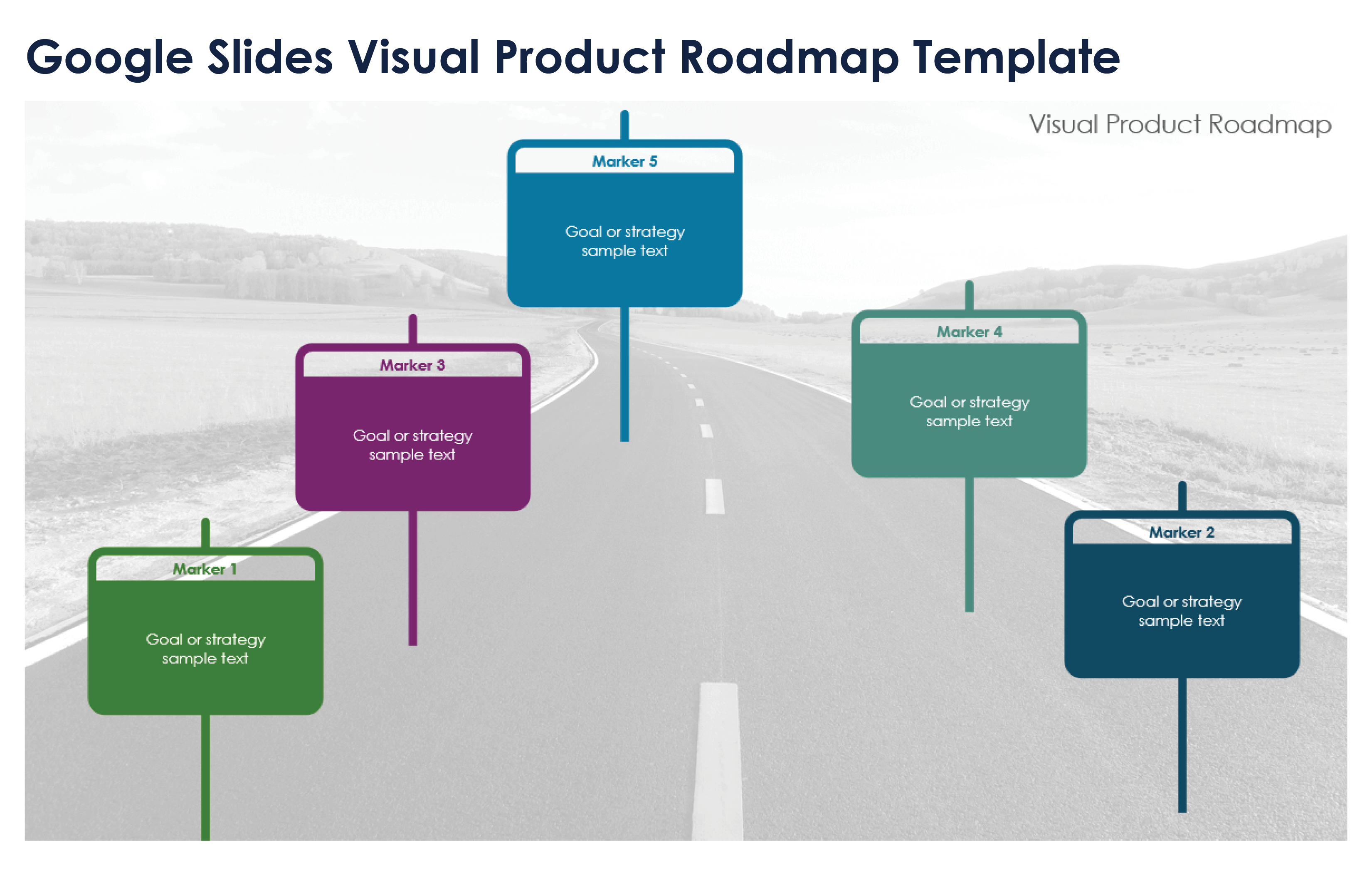 Google Slides Visual Product Roadmap Template