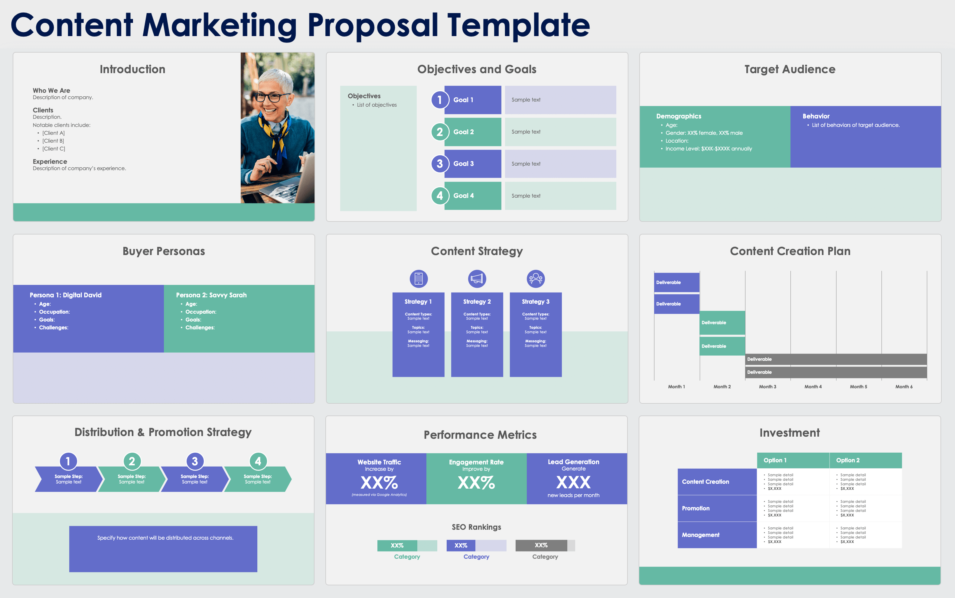 Content Marketing Proposal Template