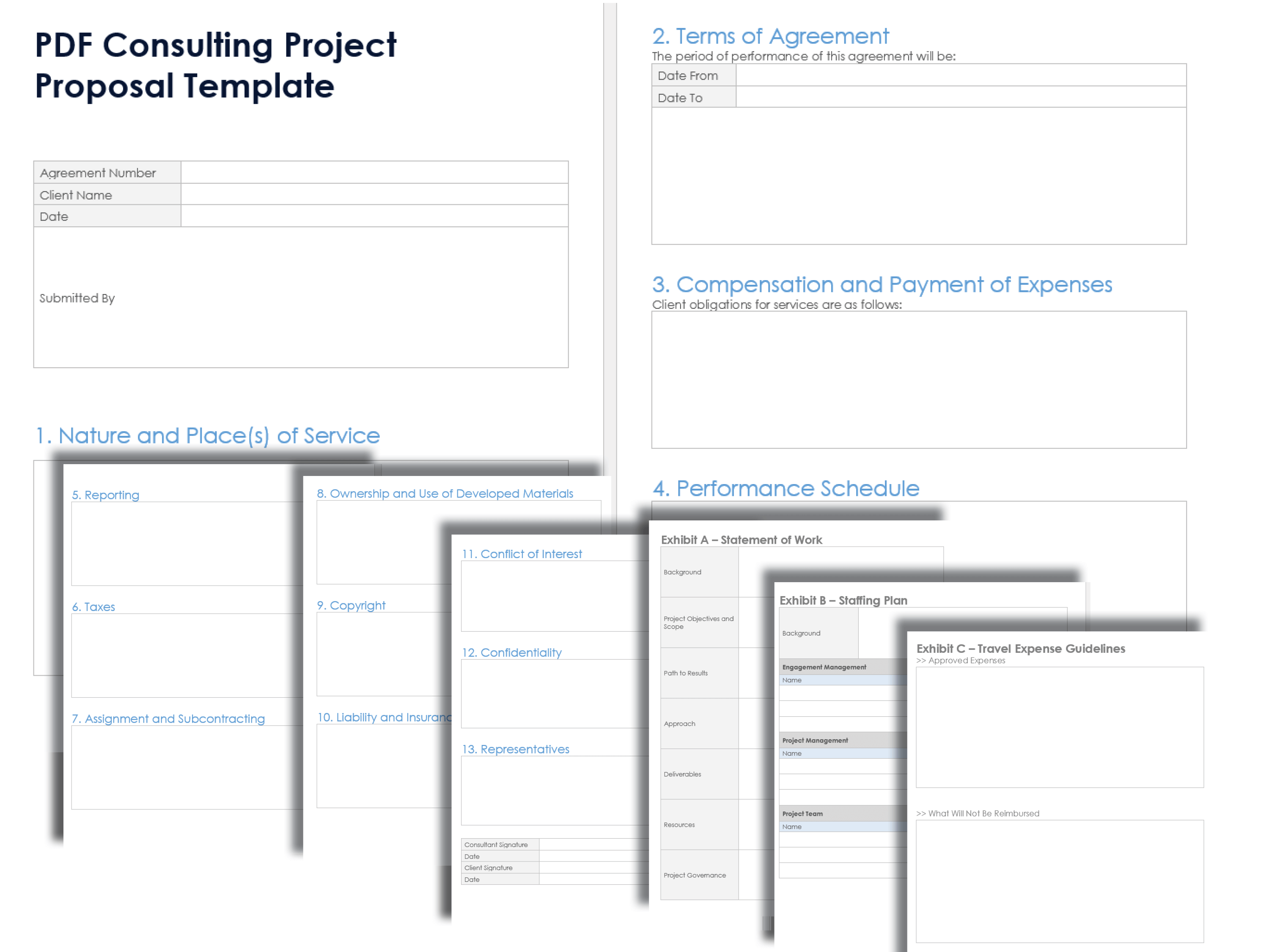 PDF Consulting Project Proposal Template