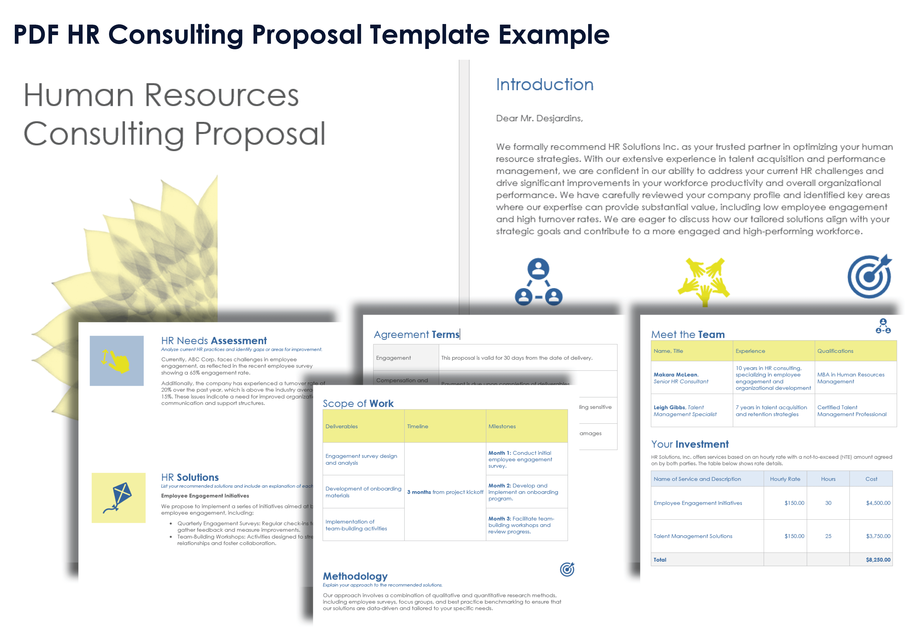 PDF HR Consulting Proposal Template Example