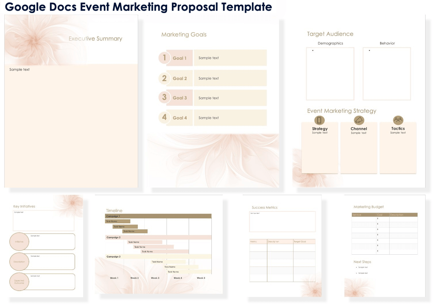 Google Docs Event Marketing Proposal Template