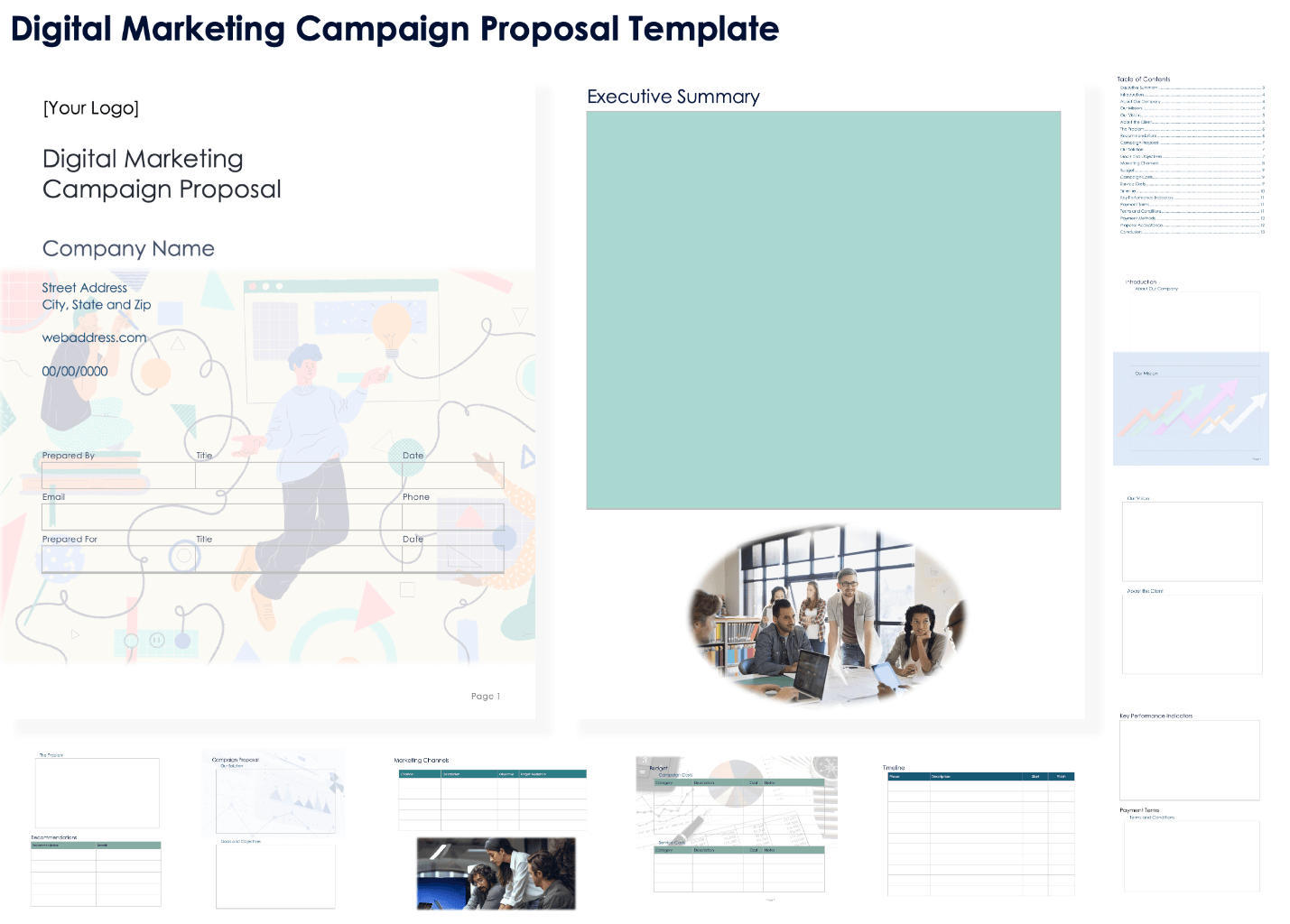 Digital Marketing Campaign Proposal Template