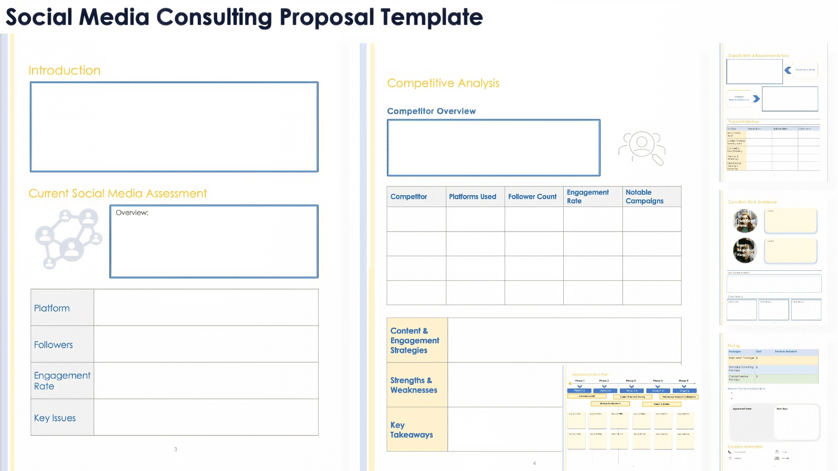 Social Media Consulting Proposal Template