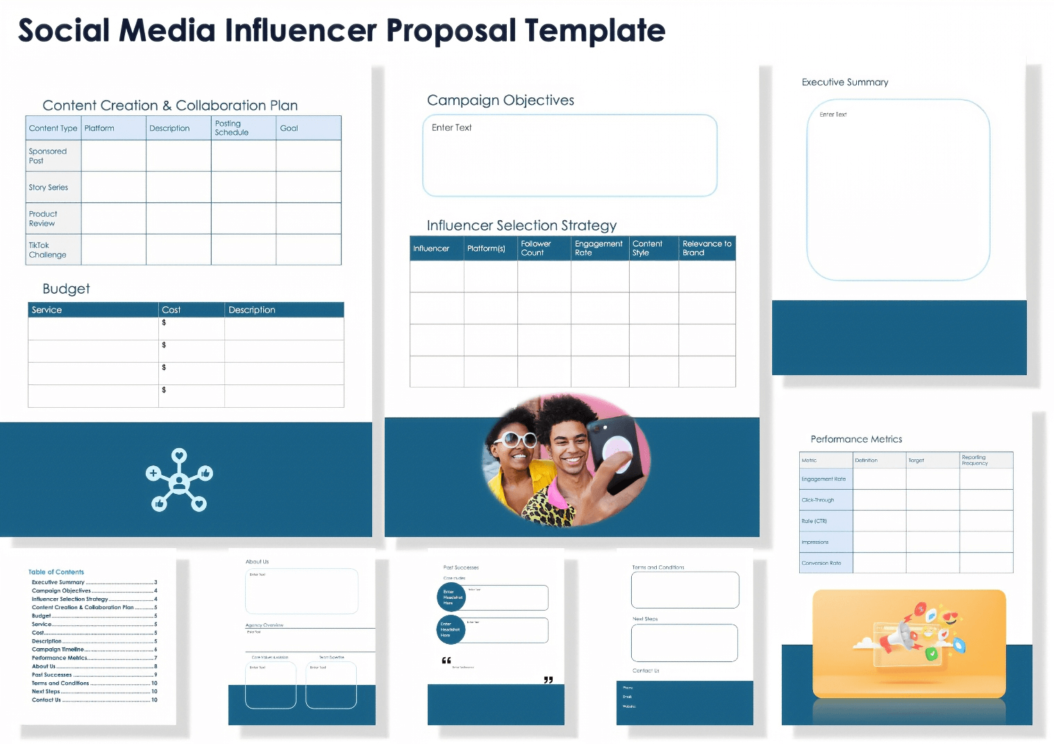 Social Media Influencer Proposal Template