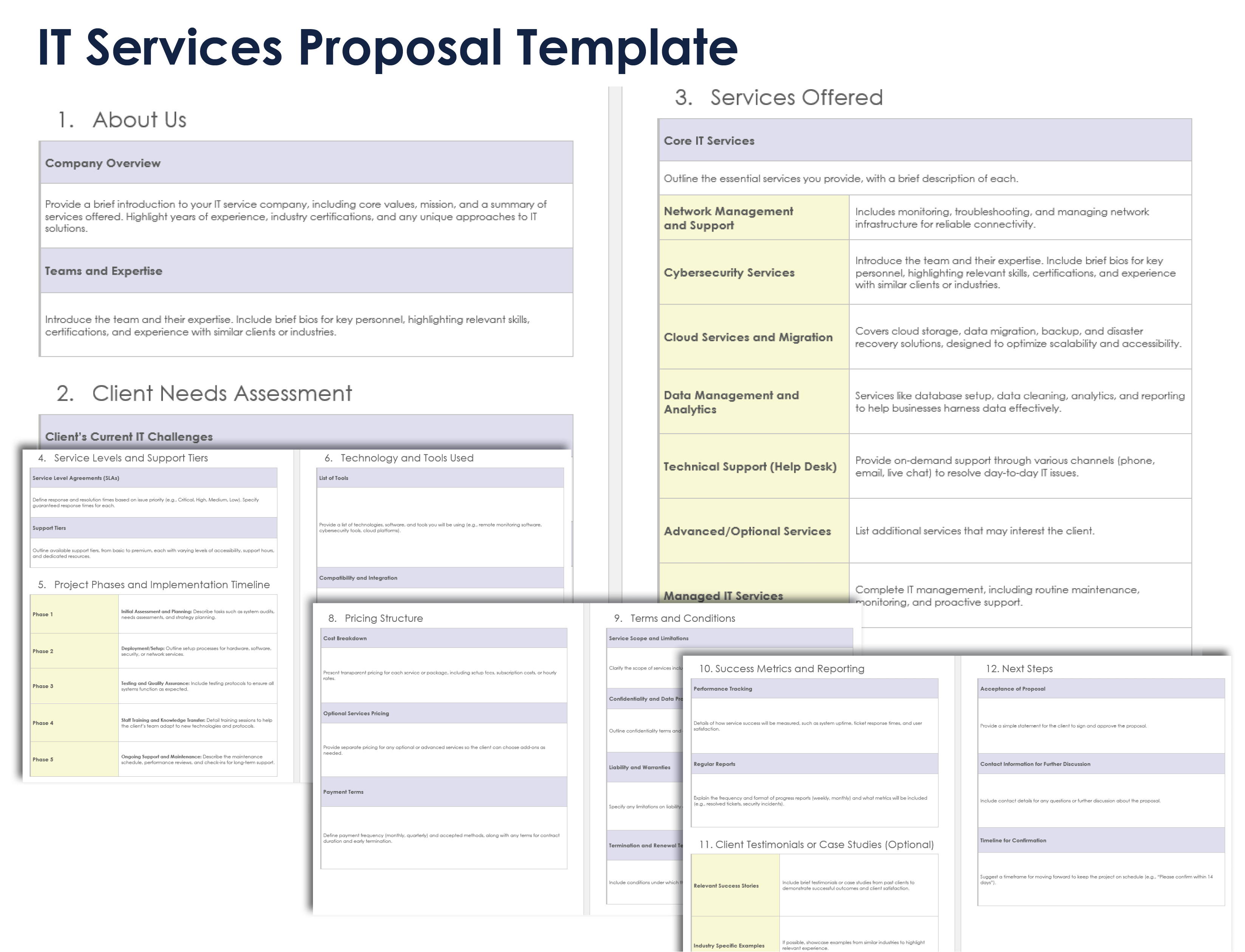 IT Services Proposal Template