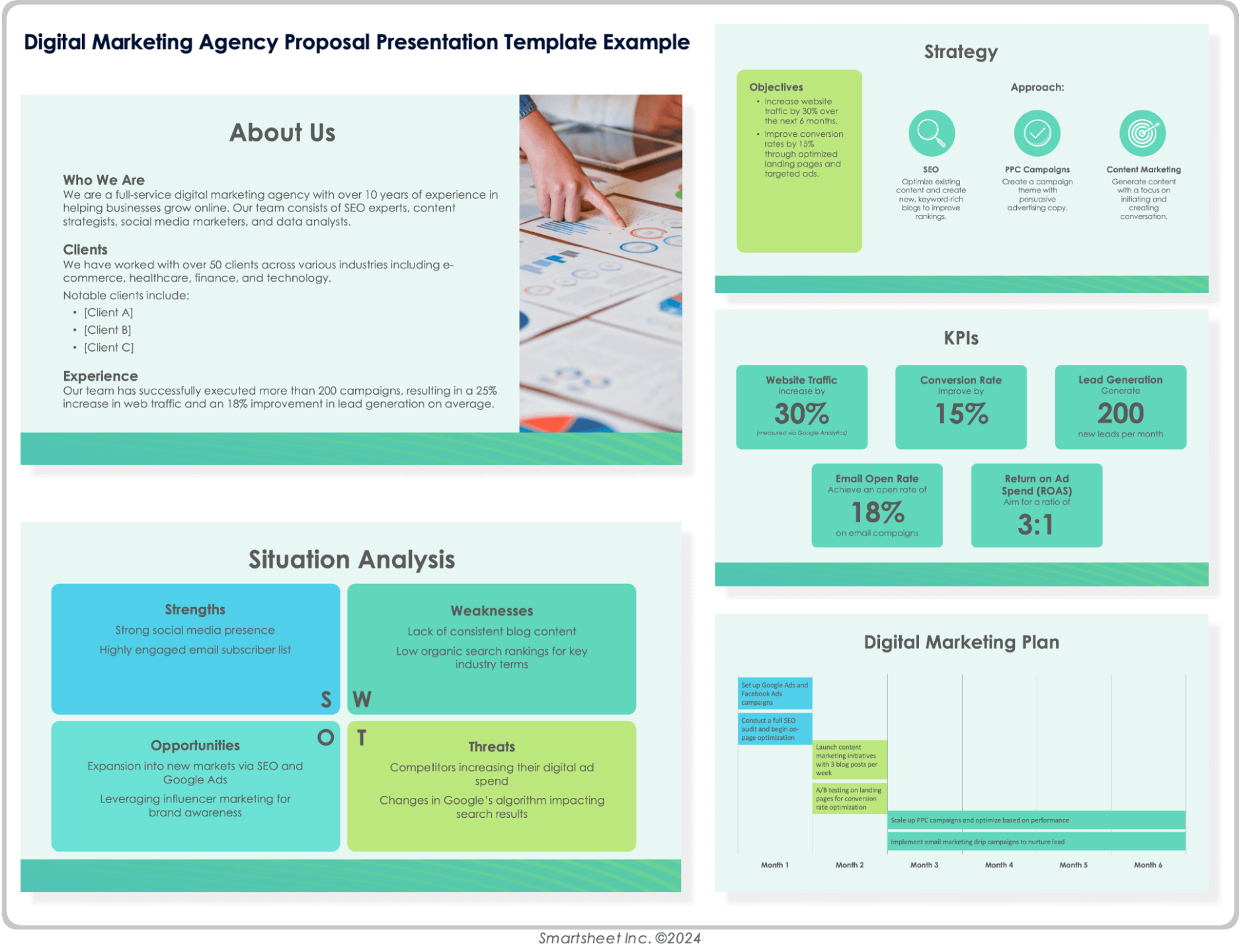 Digital Marketing Agency Proposal Presentation Template Example