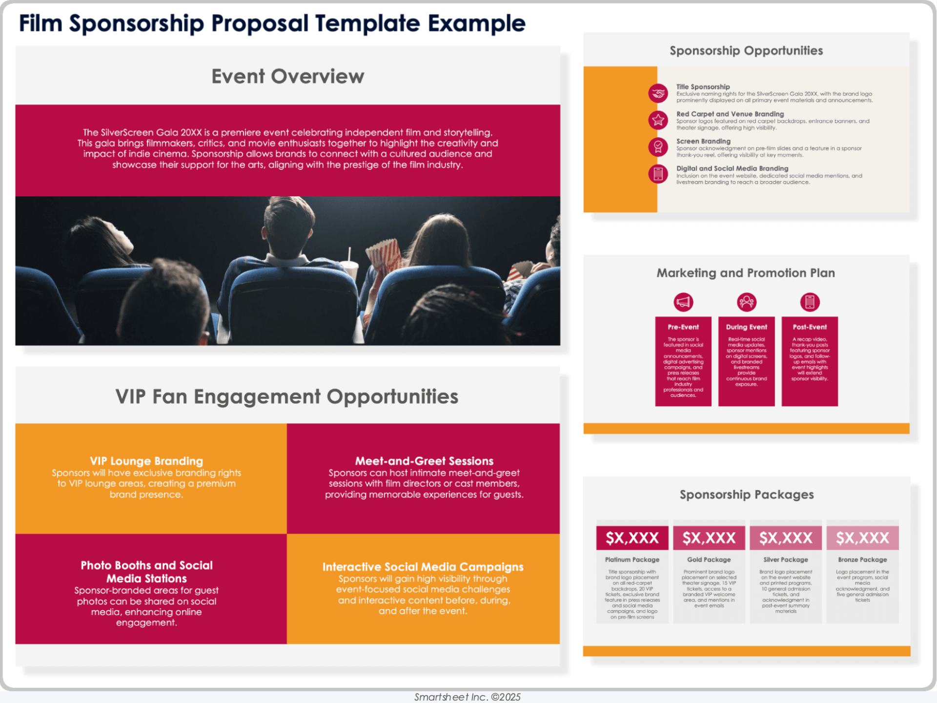 Film Sponsorship Proposal Template Example