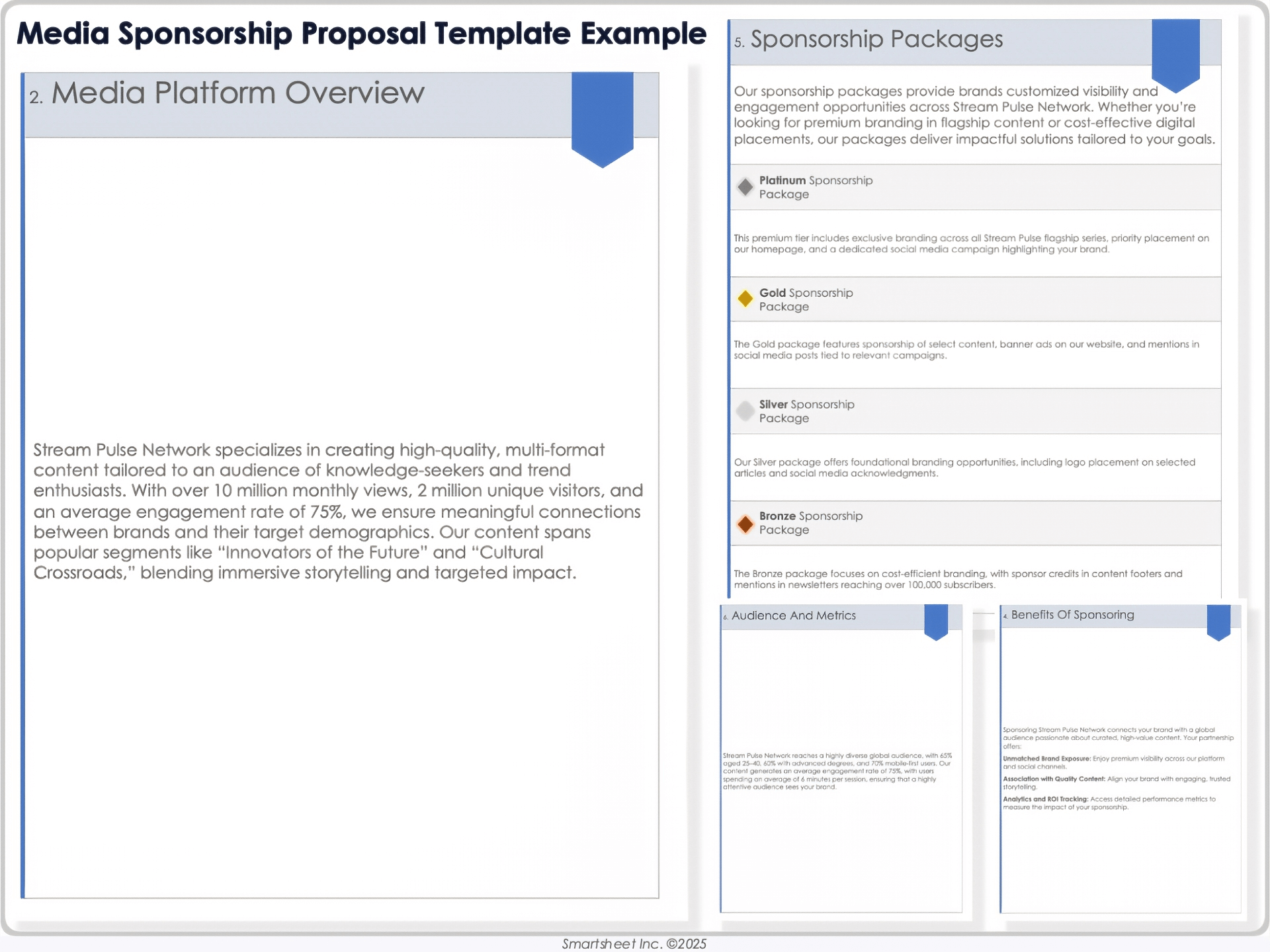 Media Sponsorship Proposal Template Example