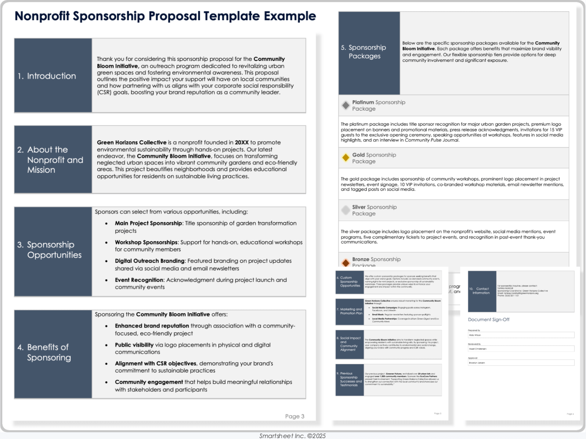 Nonprofit Sponsorship Proposal Template Example