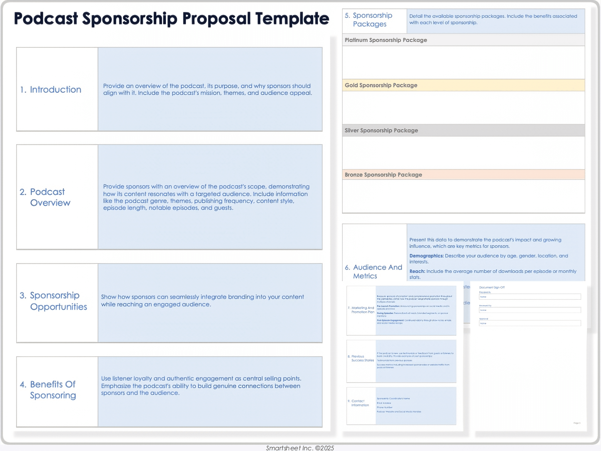 Podcast Sponsorship Proposal Template