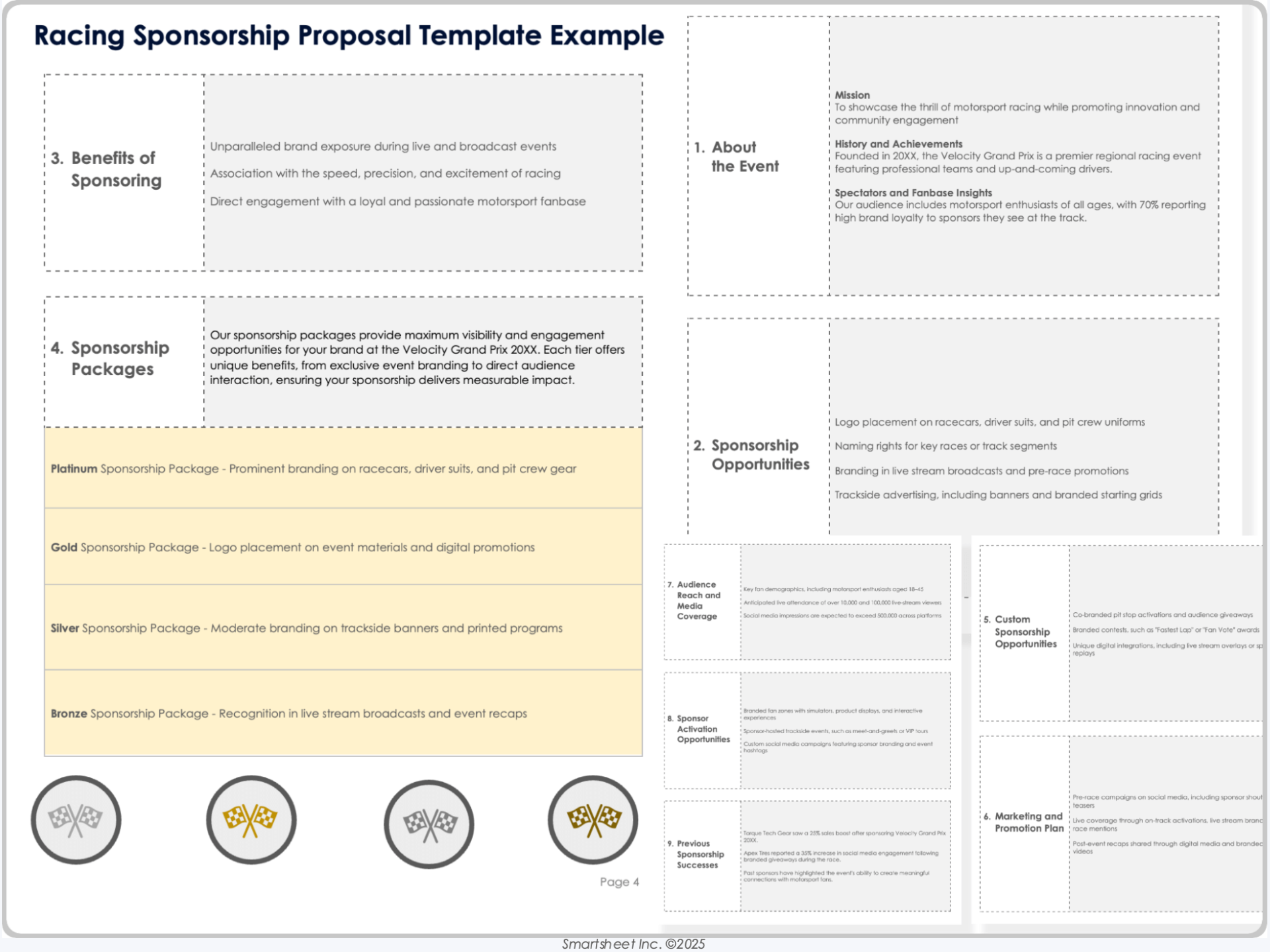 Racing Sponsorship Proposal Template Example