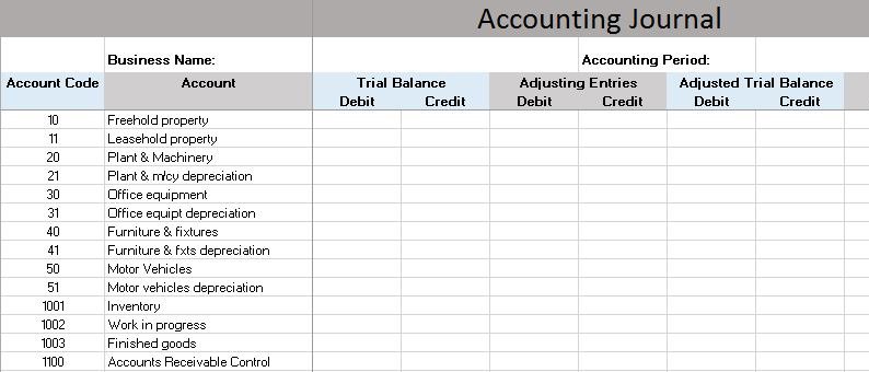 free excel templates for accounting