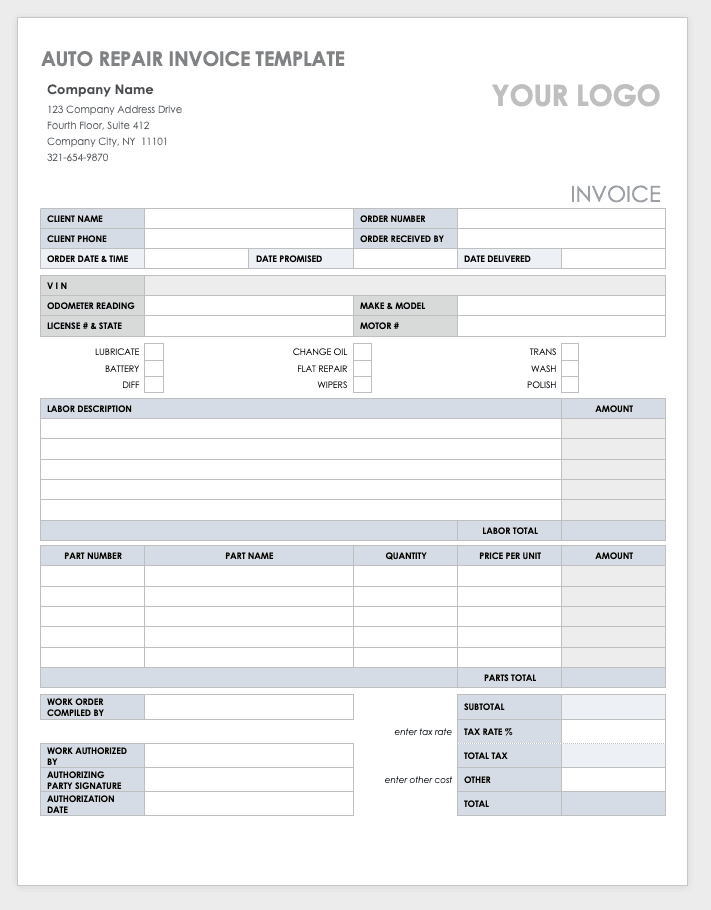 influencer invoice template free