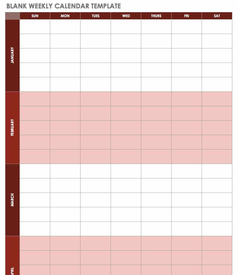 excel calendar templates for mac