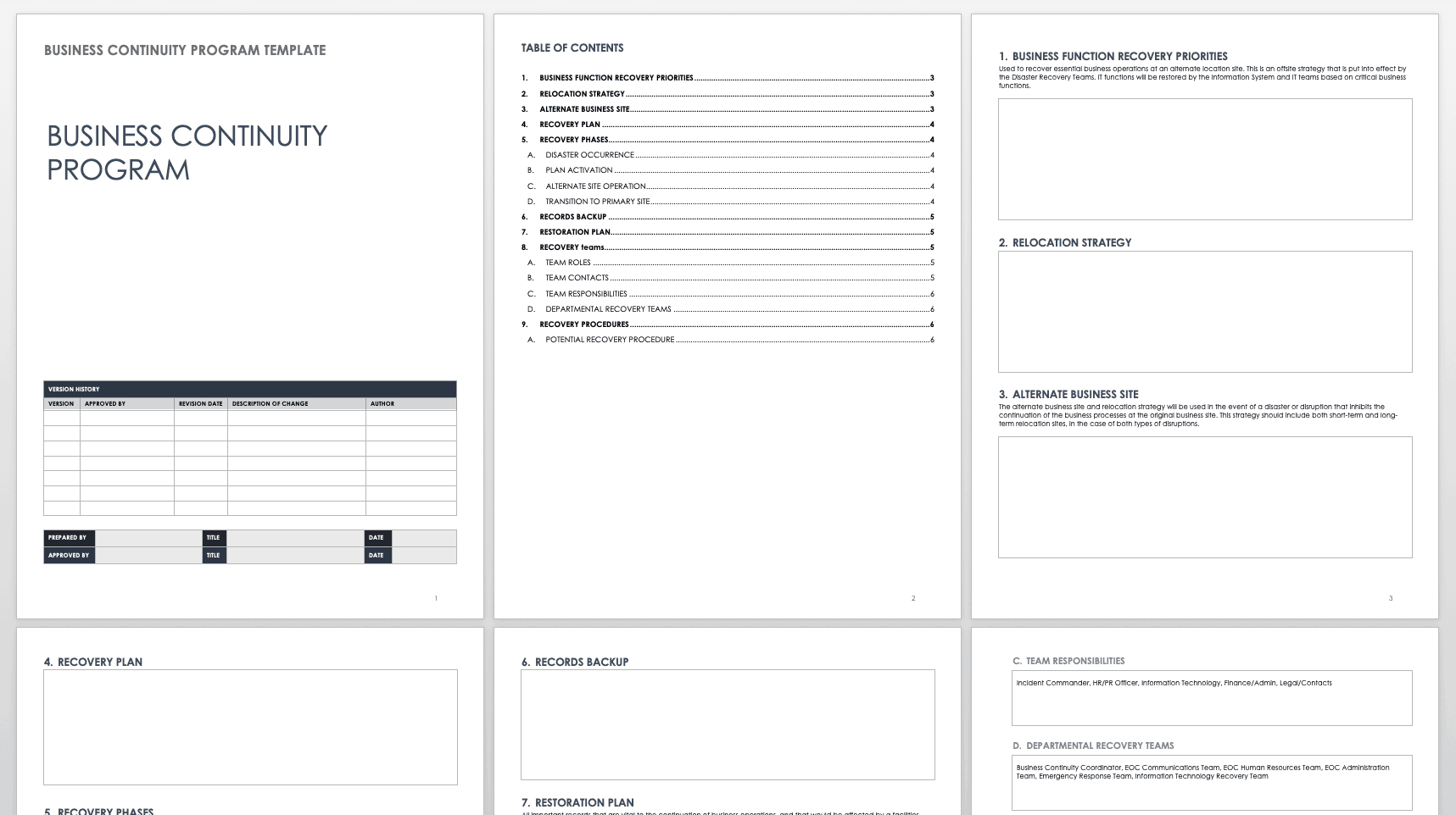 Free Business Continuity Plan Template Excel PRINTABLE TEMPLATES