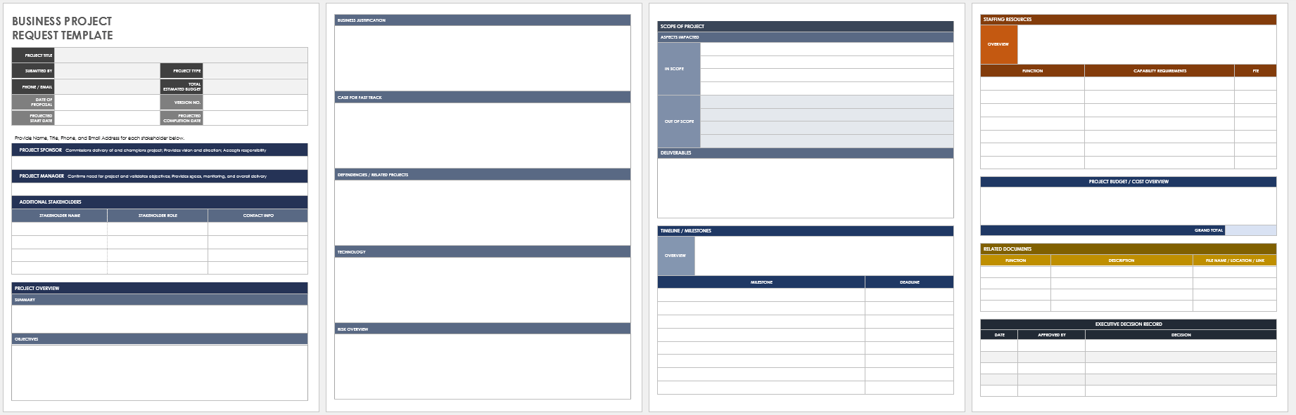 Free Project Request Form Templates Smartsheet