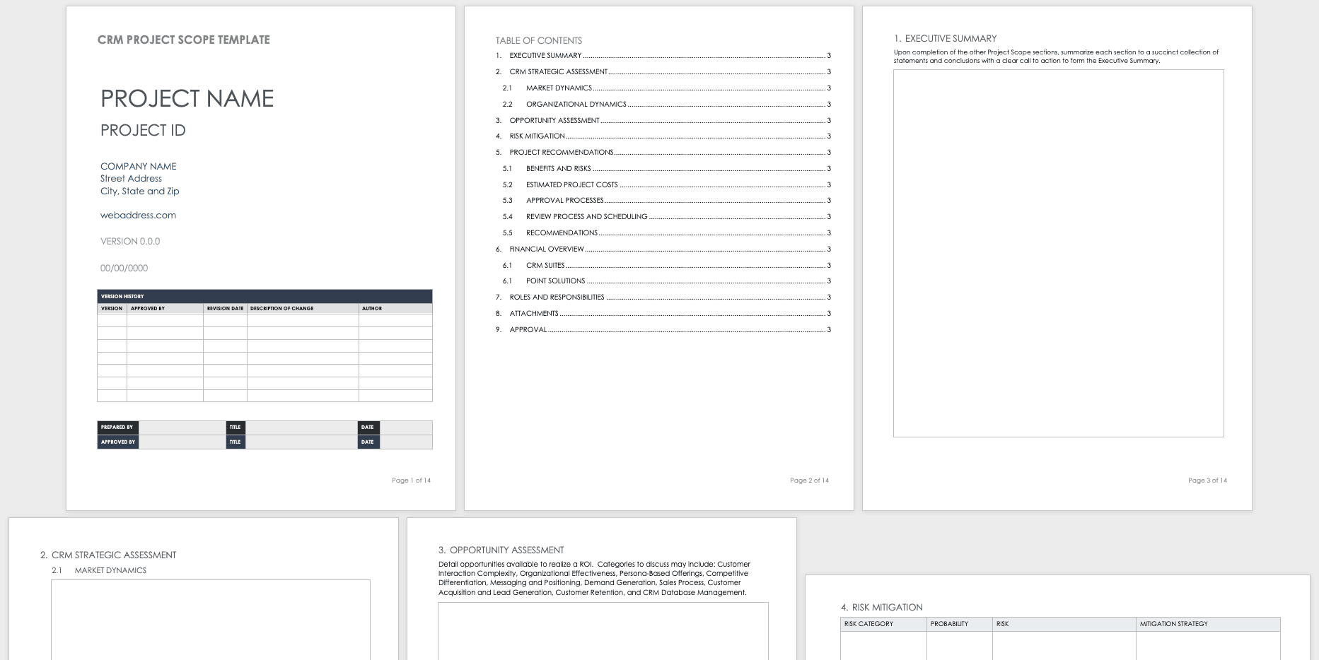 Scope Document Template from www.smartsheet.com