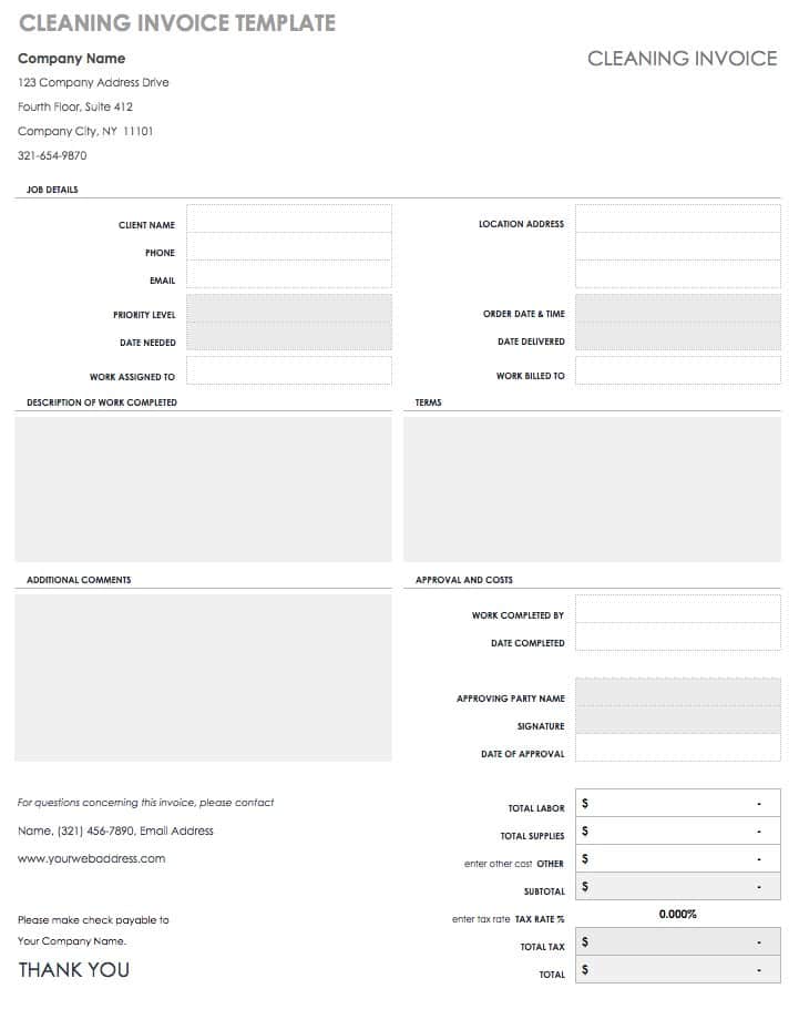 55 Free Invoice Templates Smartsheet