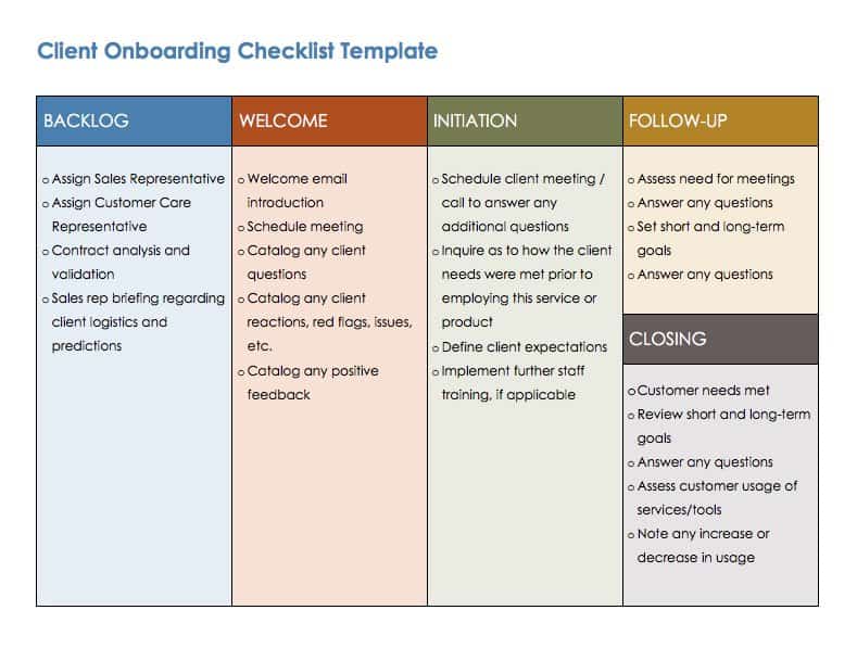 New Employee Onboarding Checklist Template PDF Template