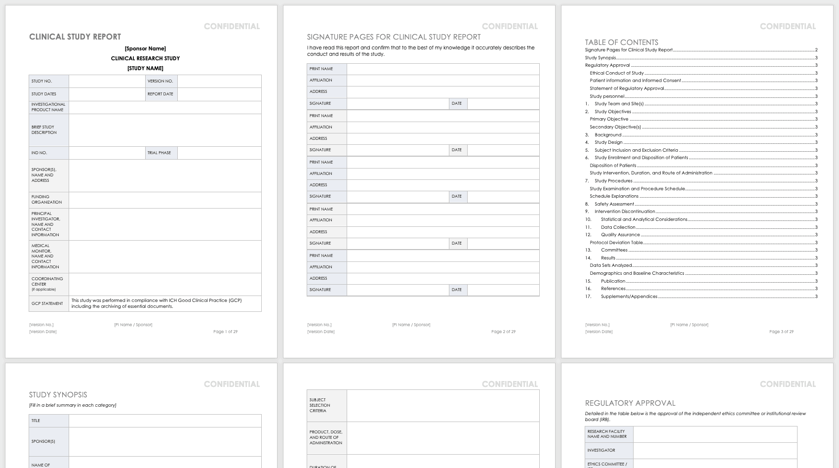 Clinical Trial Report Template