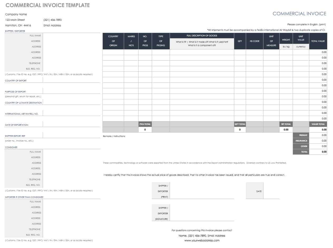 Free Itemized Invoice Template from www.smartsheet.com