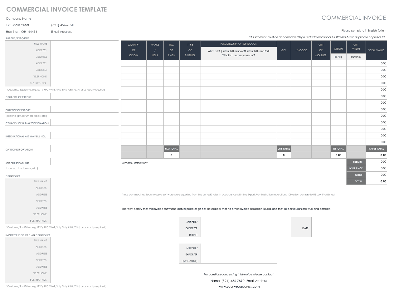 Commercial Invoice