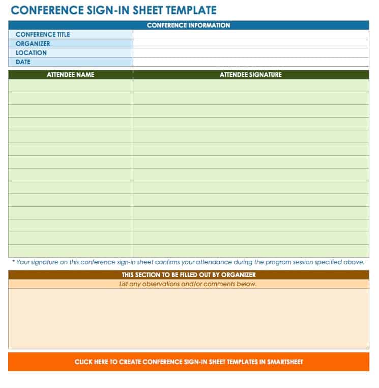 Free Sign in And Sign up Sheet Templates Smartsheet