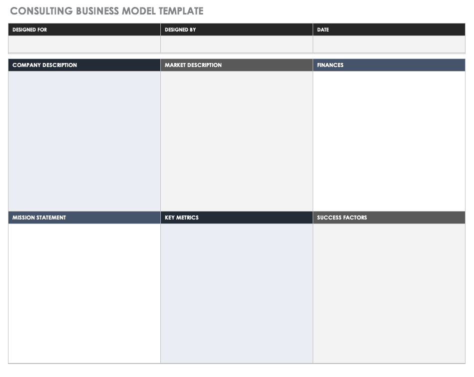 Consulting Business Model Template