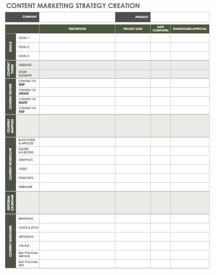 60 free content marketing templates  smartsheet