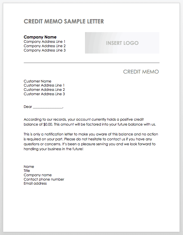 Free Credit And Debit Note Templates Smartsheet