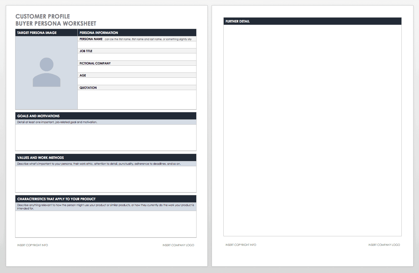 target audience profile template