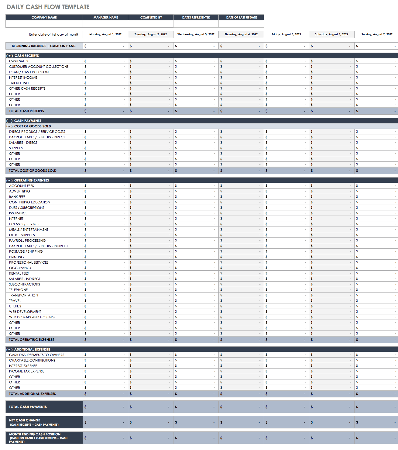 Excel Checking Account Template For Your Needs