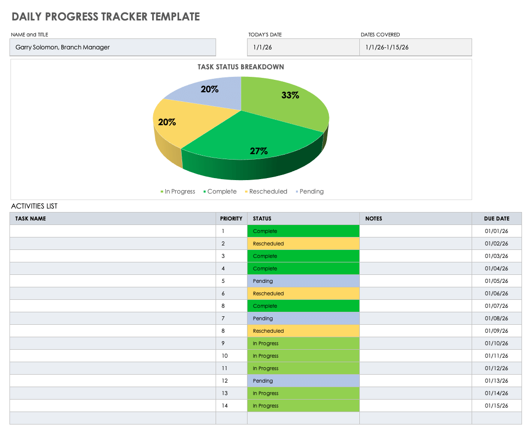 Progress Templates Design Free Download Template Net - vrogue.co