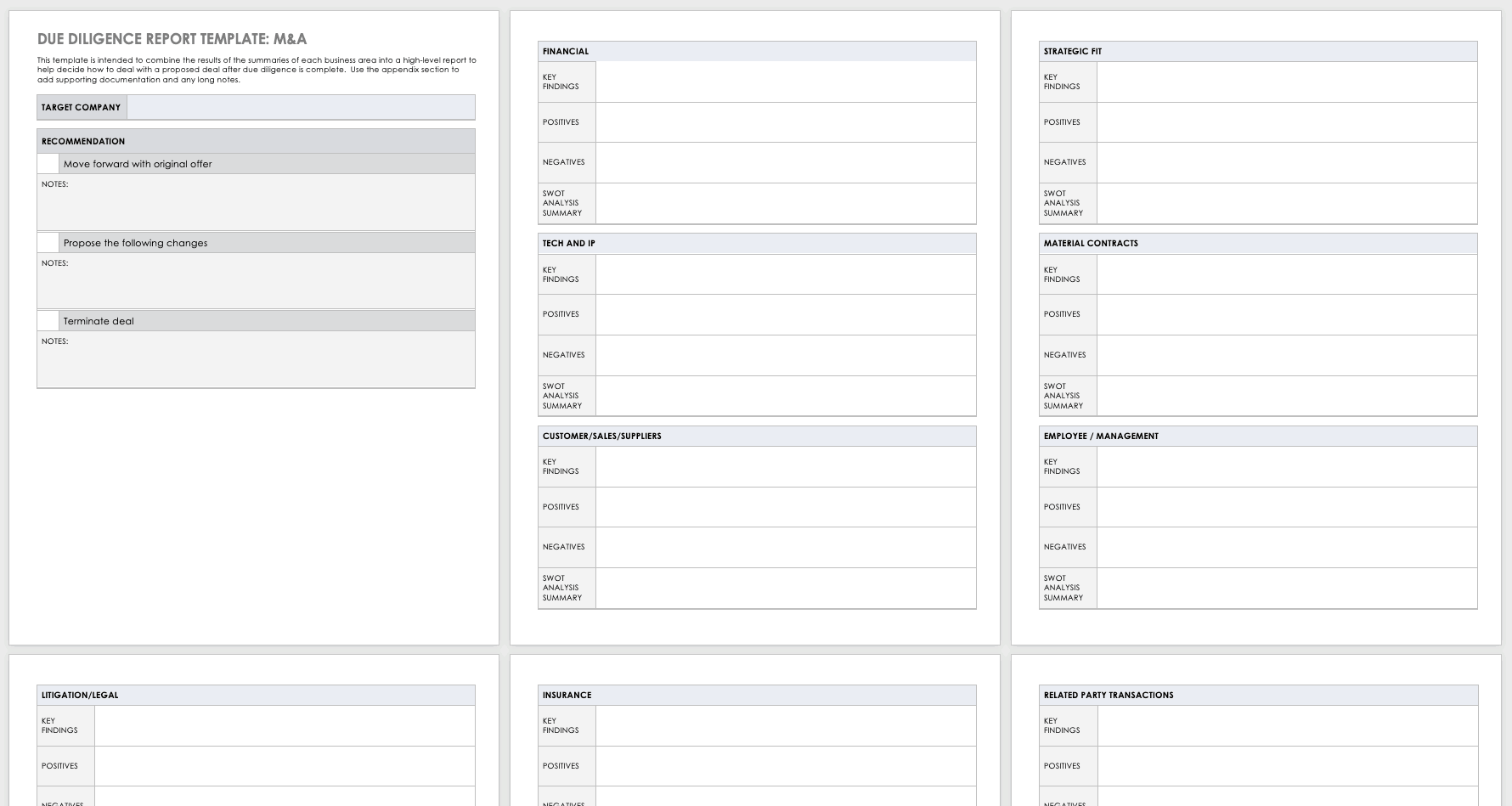 free-due-diligence-templates-and-checklists-smartsheet-inside-vendor