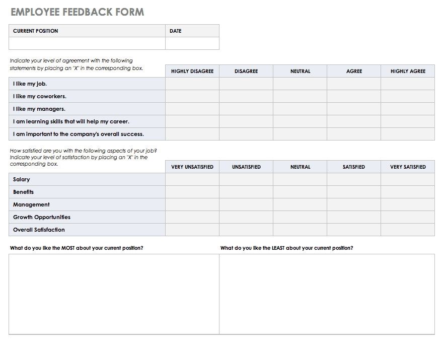 Feedback Tracker Template