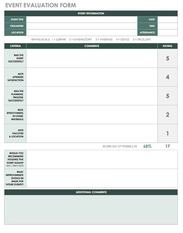 Feedback Templates Form Free | Smartsheet