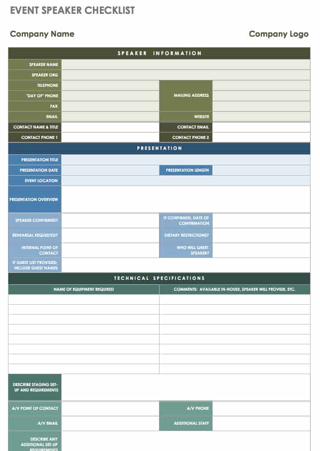 21 Free Event Planning Templates | Smartsheet