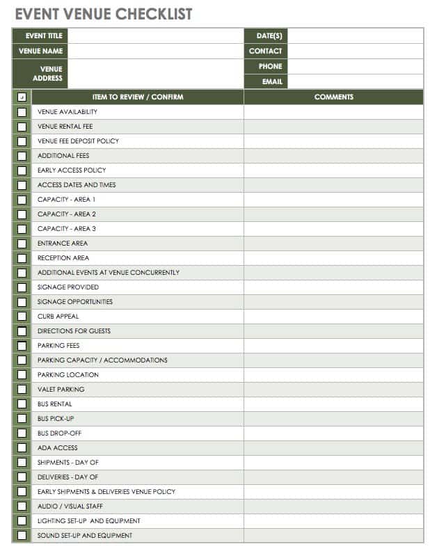 event management planning template