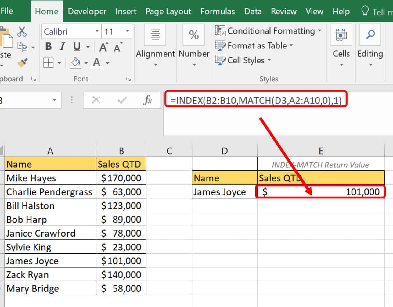 index formula in excel vlookup