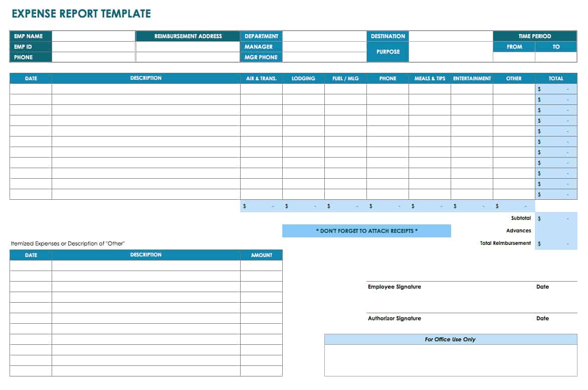 Free Accounting Templates in Excel Smartsheet