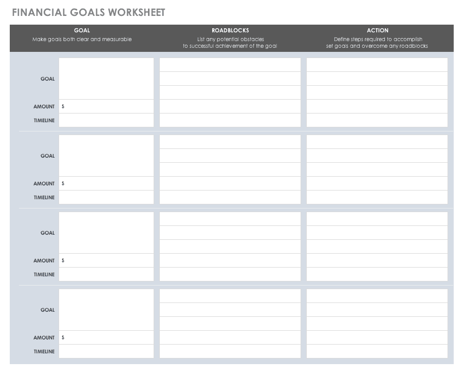 Business Goal Planning Template