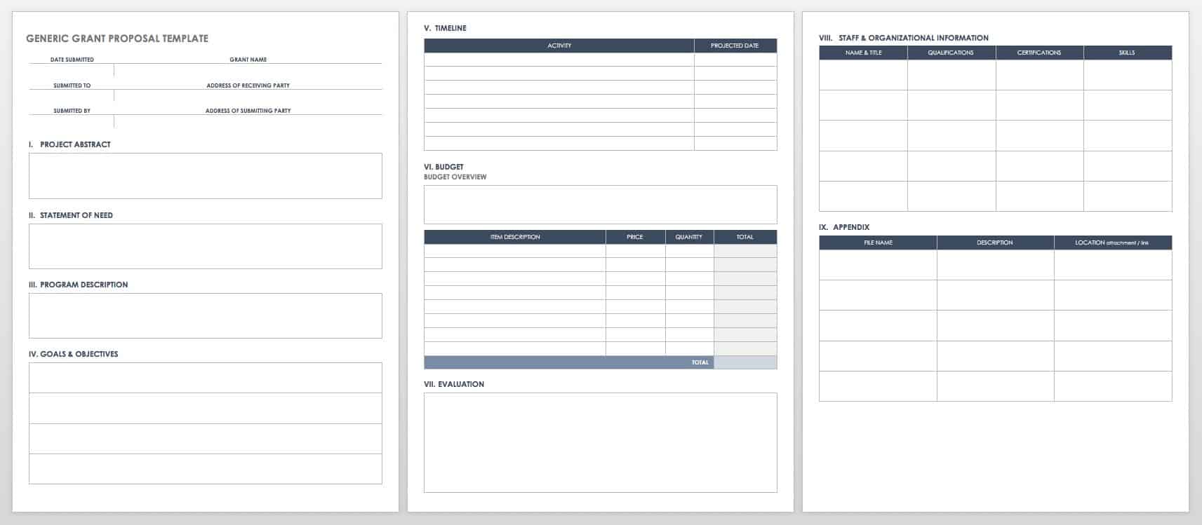 Grant Report Template PDF Template   IC Generic Grant Proposal Template WORD 