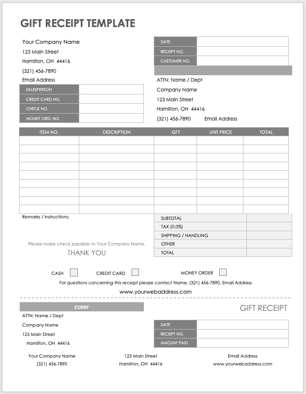 Lv Receipt Template Document