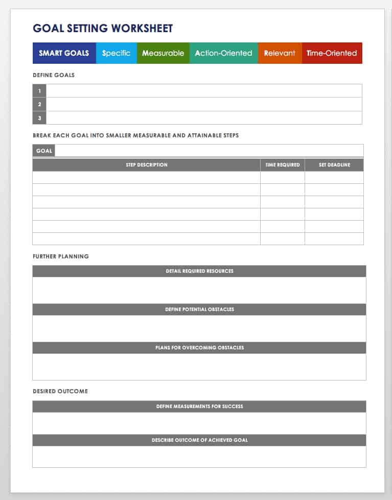 28 Free Time Management Worksheets Smartsheet