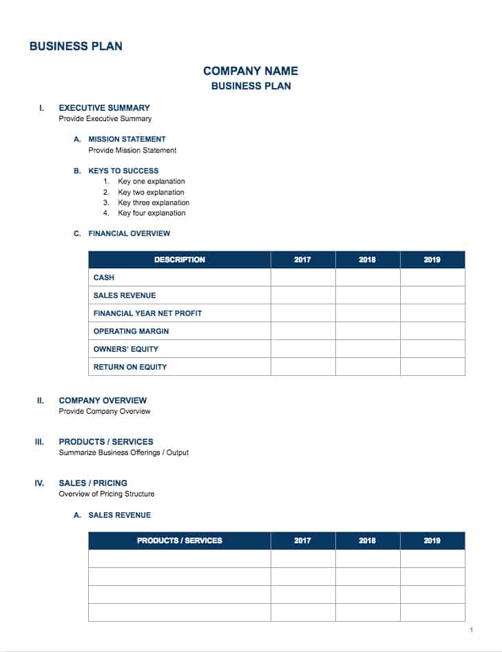 business plan doc download