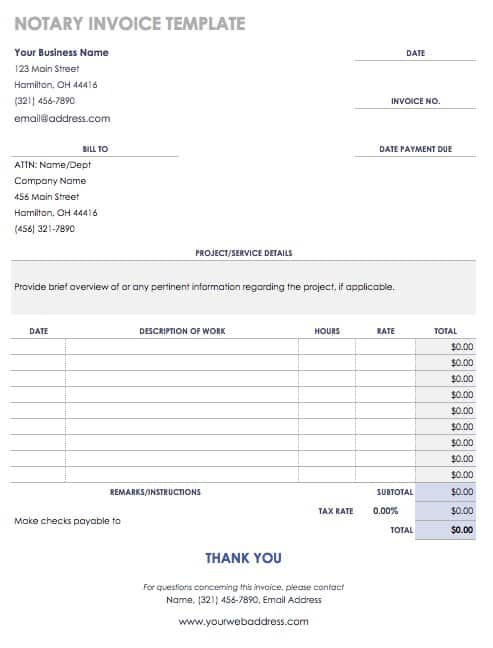 55 Free Invoice Templates